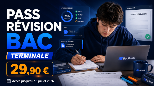 BacRush Terminale — Pass Révision BAC